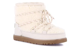 Junior ankle boot in eco fur | CROM PO2101 - beige