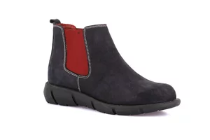 Stiefelette aus weichem Leder | KART PO2112 - blu bordo