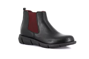 Stiefelette aus Leder | IMOD PO2113 - schwarz