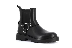 Genuine leather ankle boot | RAKA PO2131 - black