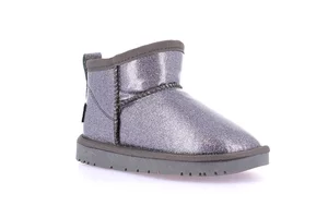 Soft patent leather ankle boot PO2141 - grey