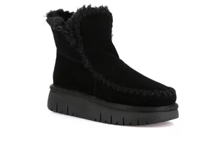 Suede cozy ankle boot | CHOT PO2147 - black