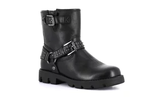 Girl's combat boot with buckles | CLIP PO2161 - black