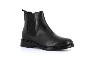 Damen Stiefelette aus echtem Leder | AFFE PO2385 - schwarz