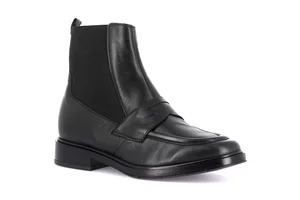 Women's genuine leather ankle boot | AFFE PO2388 - black