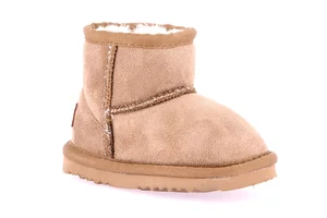 Little girl's boot in artificial fur | CROY PP0098 - cuoio