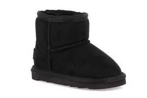 Little girl's boot in artificial fur | CROY PP0098 - black