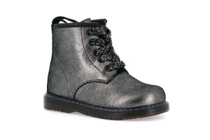 Erste Schritte Stiefelette aus laminiertem Leder PP0197 - antracite