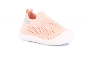 Lightweight and super flexible first steps shoes PP0468 - rosa grigio