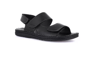 Sandal LAPO in genuine leather SA1241 - black