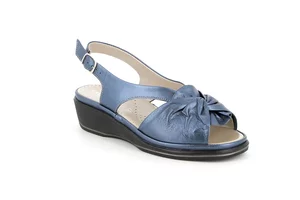 Komfort-Sandale aus Leder | ELOI SA2845 - blau