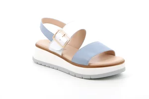 Sandalo con leggera zeppa | FASI SA3102 - cielo bianco