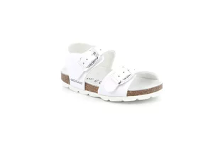 Sandalo in materiale riciclato | ARIA SB0027 - bianco