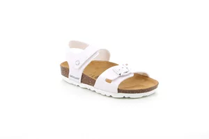 Glitter patent leather sandal SB0229 - white