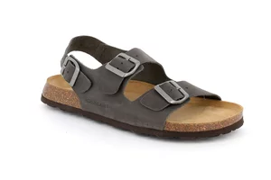 Sandal in genuine leather | BOBO SB0396 - antracite