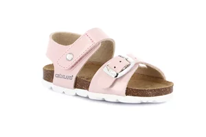 Sandaletto con strappo in vernice | ARIA SB1119 - rosa
