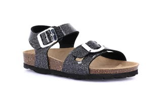 Junior double band sandal | LUCE SB1656 - black