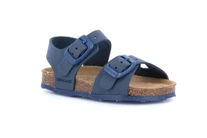First steps sandal with double buckle | AFRE SB1800 - blue