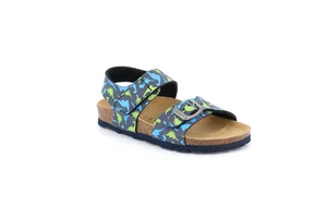 Sandal with dinosaurs | LUCE SB2075 - blu multi
