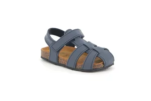 Geschlossene Sandale mit Klettverschluss | AFRE SB2136 - blau