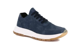 Men's sneakers with micro perforations | BOST SC0197 - blue