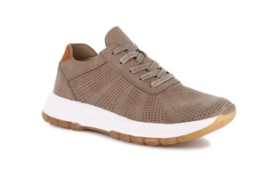 Men's super sporty shoe with perforations | BOST SC0793 - taupe