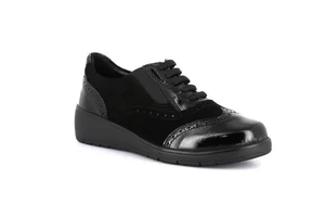 Schuhe im Derby-Stil aus Leder und Wildleder | NETA SC2864 - nero nero