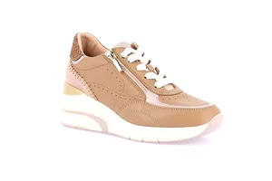 Sneaker con zeppa | SIFI SC4629 - cuoio