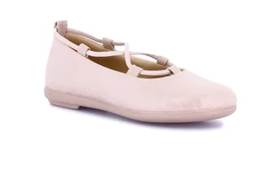 Ballerina for girls in fabric SC5161 - cipria