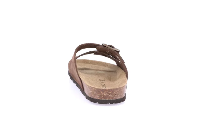 Women's cork slipper | SARA CB0003 - BROWN | Grünland