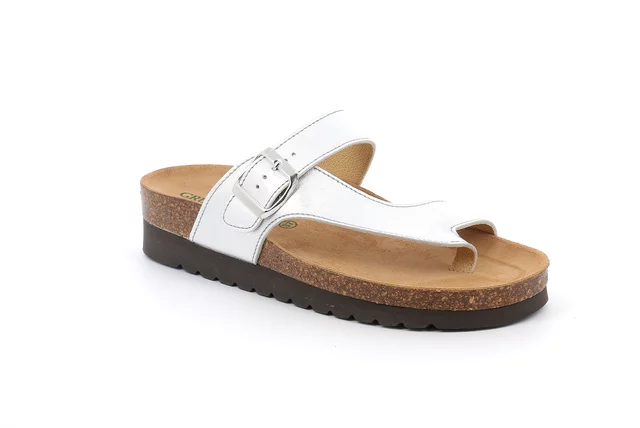 Natural kork Flip-Flop  CB0084 - SILVER | Grünland