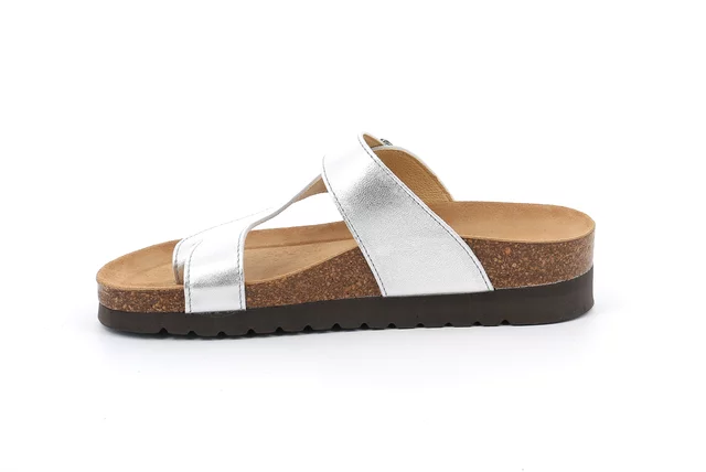 Natural kork Flip-Flop  CB0084 - SILVER | Grünland