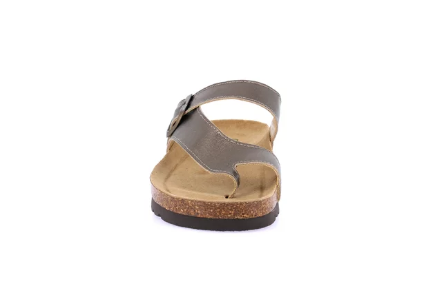 Ciabatta in sughero naturale e nabuk | HOLA CB0084 - BRONZO | Grünland