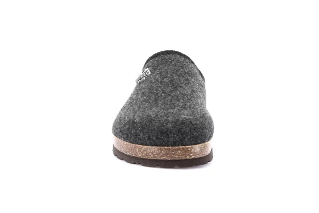 Cork and felt winter slipper | ROBI CB0173 - ANTRACITE | Grünland