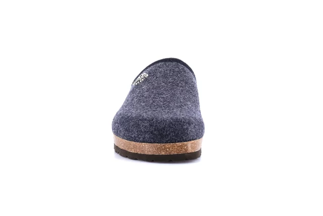 Cork and felt winter slipper | ROBI CB0173 - BLUE | Grünland