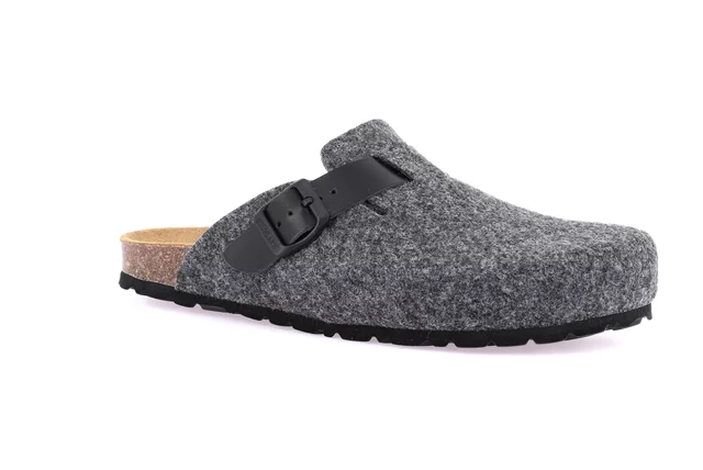 Men's slipper in cork and felt CB0185 - ASFALTO | Grünland