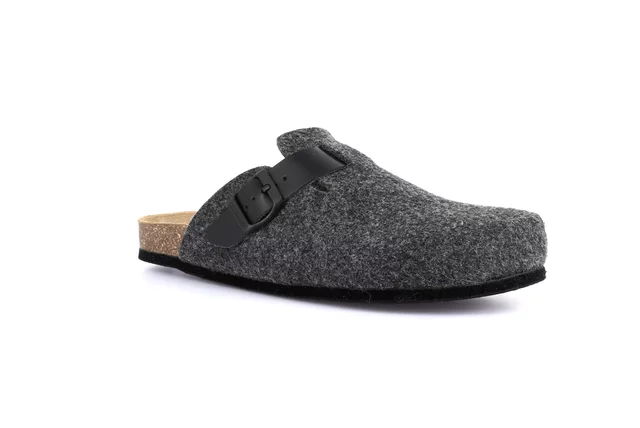 Winter slipper with FELT SOLE | ROBI CB0682 - ASFALTO | Grünland