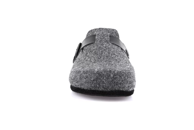 Winter slipper with FELT SOLE | ROBI CB0682 - ASFALTO | Grünland