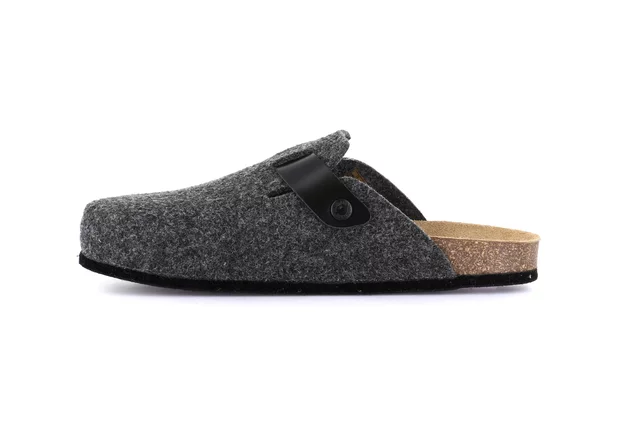 Winter slipper with FELT SOLE | ROBI CB0682 - ASFALTO | Grünland