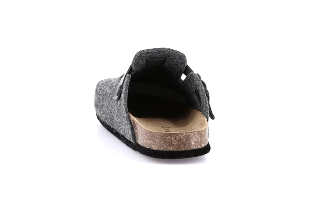 Winter slipper with FELT SOLE | ROBI CB0682 - ASFALTO | Grünland