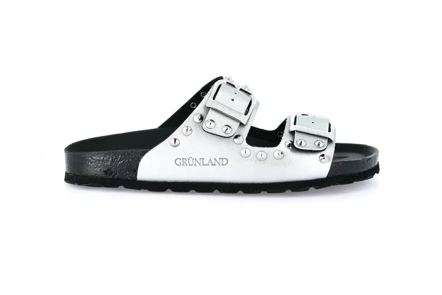 Ciabatta con borchie | SARA CB0737 - ARGENTO | Grünland