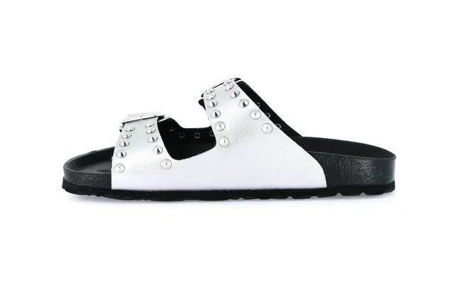 Ciabatta con borchie | SARA CB0737 - ARGENTO | Grünland