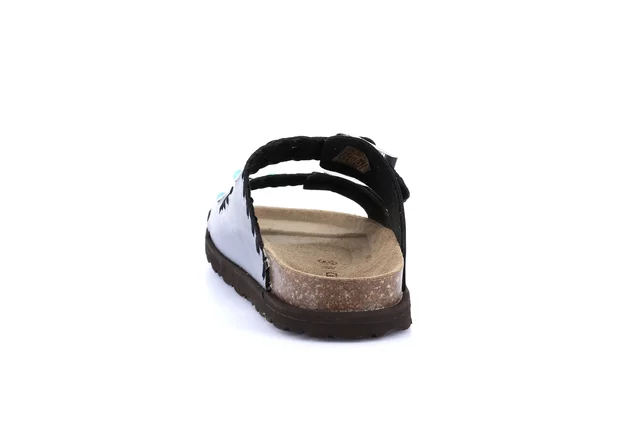 Ciabatta metallizzata in sughero naturale | SASA CB0749 - ANTRACITE | Grünland