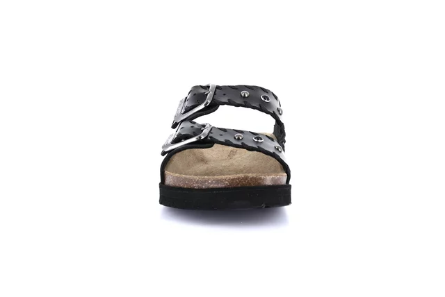 Ciabatta metallizzata in sughero naturale | SASA CB0749 - NERO | Grünland