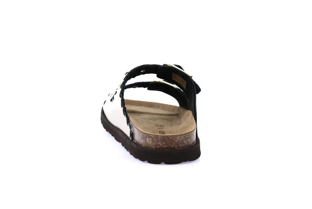 Ciabatta metallizzata in sughero naturale | SASA CB0749 - PLATINO | Grünland