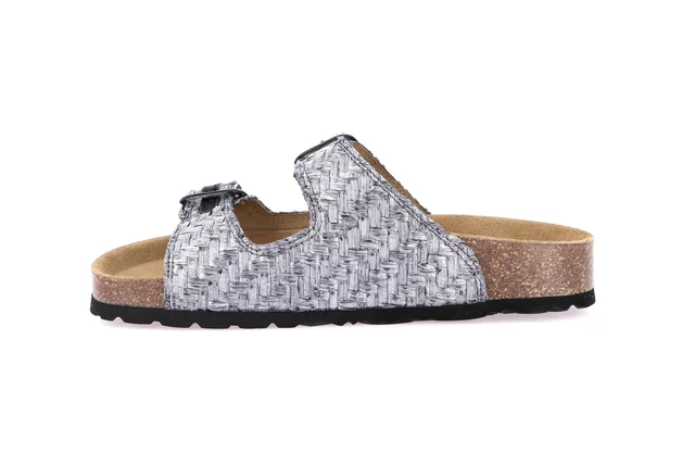 Ciabatta in rafia intrecciata | ENNY CB0774 - NERO | Grünland