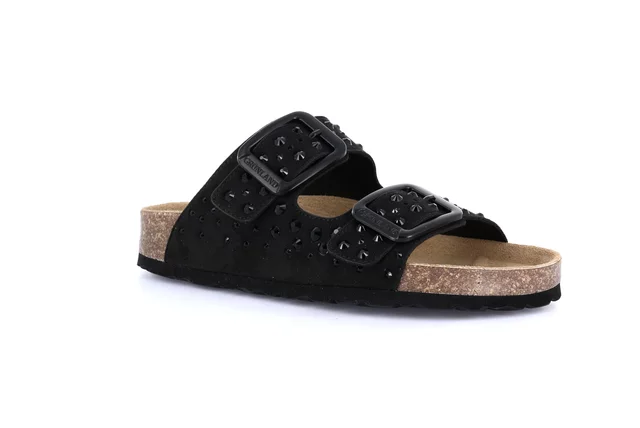 Ciabatta con borchie | ENNY CB0815 - nero