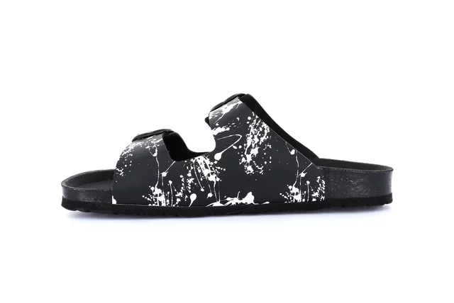 Ciabatta mod. SARA kicked by Georgettepol®  CB0834 - NERO | Grünland