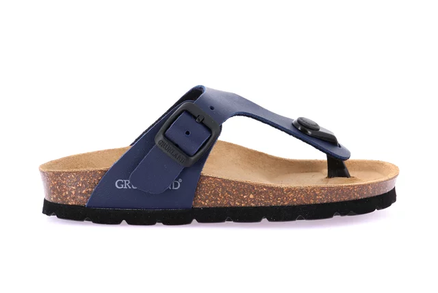 Flip-Flop-Slipper aus Kork CB0926 - BLAU | Grünland Junior