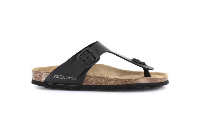 Flip-Flop in Cork Slipper CB0926 - BLACK | Grünland Junior